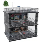 kivcmds 1:18 Scale Diecast Model Car Display Case Cabinet with USB Lights and...