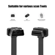 50cm 1 IN 2 Converted 16Pi connected Cable OBD Flat Extension Cable Or Switch SS