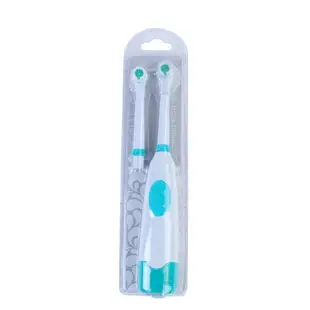 Rotating Electric Dual Brush Head Soft Hair Toothbrush Teeth