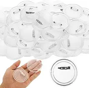 YAYODS 100 Pcs Blank Button Pins 2.25 inch/58mm DIY Photo Button Clear Pins Buttons Badges, Blank Button Pins Bulk for Picture Make Your Own Buttons Badge Maker DIY Crafts Supplies