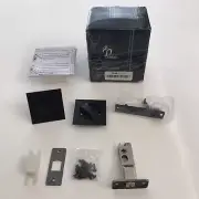 Dontay Pocket Door Lock Color Coded Indicators Matte Black
