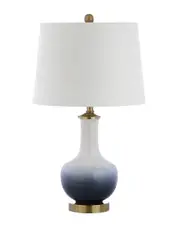 JONATHAN Y Designs Gradient 25in Ceramic & Brass Table Lamp