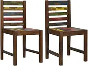 Generic Dining Chairs 2 pcs Solid Reclaimed Wood