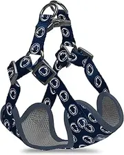 NCAA Officially Licensed Dog Step-in Harness - Adjustable, Comfortable, Sturdy and Long Lasting - Great Gift Idea! (Medium, Penn State Nittany Lions)