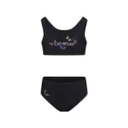 Bookish butterfly bikini set 4Y,14Y,12Y,10Y Black