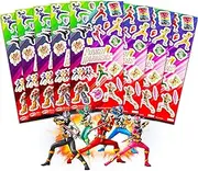 Power Rangers Stickers for Kids Party Bags ~ 8 Sheets Power Rangers Party Favors Stickers Made in USA (140+ Stickers Superhero Party Supplies)