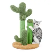 Cat Scratching Post Cactus Cat Scratcher Featuring with 3 Scratching Poles an...