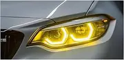 Icedriver Lemon CSL Yellow DRL RGB Multicolor LED Boards F22 F23 Daytime Running Lights RGBW Amber ，compatible For BMW M2 F87 M2C 2 Series(RGBW,LED Boards(18-20))