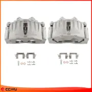 Pair Front Disc Brake Calipers w/Bracket For 03-05 Chevy SSR 02-05 GMC Envoy XL (for: Chevrolet)