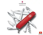 Victorinox Swiss Army Knife 91mm Huntsman Red 15 Functions Tool 1.3713