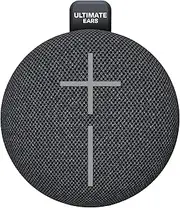 [Ultimate Ears] MINIROLL Ultra-Portable Waterproof Bluetooth Speaker, Big Bass, IP67 Dustproof, 40 m (131 ft) Range - Gentle Black