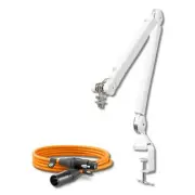 Rode PSA1+ Studio Boom Arm (White) + 10' Premium XLR Cable (Orange)