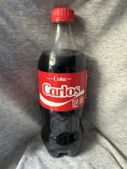 Share a Coke with Carlos 2025 Personalized Gift Coca Cola Bottle 20oz