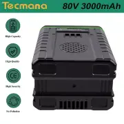 3AH 80V Li-ion Battery for Greenworks GBA80200/Pro 80 GBA80400 GBA80500 G80B4