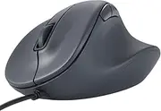 Elecom EX-G M-XGXL30UBSKBK Wired Mouse, Quiet, XL Size, 5 Buttons, AskDoctors Evaluation Service, Antibacterial, Black