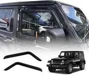 OAD4X4 Weathershields Compatible with Jeep Wrangler JL Series 2018-Onwards, Weather Shields Window Visors Wind Deflectors Sun Rain Guard 2PCS Set