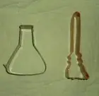 Set of 2 Cookie cutters*5" Witch's Broom*3.75" Potion Bottle*Celebrate It