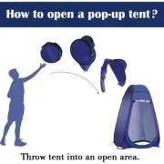 Privacy Shower Tent Portable Toilet Pop Up Changing Room F Beach Camping Hiking