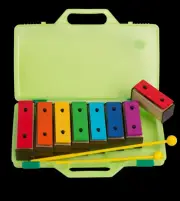 Mano 8 Note Chime Bars - Large Diatonic Bar Set with Case and Beaters