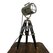 LED Desk Lamp Bedside Study Reading Table Black Wood Tripod Stand Light Mini E27