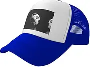 [MDATT] I Like Soccer Mesh Baseball Cap Adjustable Twill Bulk with Ponytail Hole Washed Dad Hat for Men Women