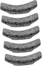 PEPLAYTAL 5Pcs Ceramic Chopstick Holders Japanese Style Spoon Racks Practical Tableware Rest for Utensils Black for Family Gatherings and Dining