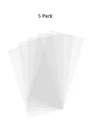 5" x 8" Painting Sheet Clear Acrylic Tiles Pack of 5 Plastic Plexiglass Lucite
