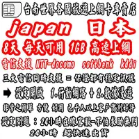 在飛比找Yahoo!奇摩拍賣優惠-台南帆少爺上網卡日本LTE-NTT-DOCOMO電信8天每天