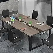 Conference Table Long Table, Modern Office Training Table, Snap Design, Easy To Install, Suitable For A Variety Of Office Scenarios Wide Desktop, Load-bearing Strong(160*100cm/63*39.4in)