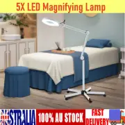 Daylight 5X Magnifying Lamp Magnifier Light Beauty Salon SPA Floor Stand 120 LED