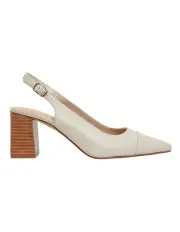[Sandler] Kirsty Heeled Shoes in Ivory Leather