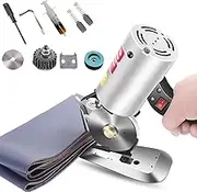 Electric Round Knife Cutting Machine, 200w Electric Cloth Cutting Tool with 90mm Blade, 30mm Cutting Thickness, Fabric Circular Knife Cutter for Craft Sewing, Cardboard, Textile, Leather 1.8m-Wire