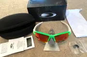 New Oakley Flak 2.0 XL Sunglasses Green Fade Frame w/ Prizm Field Lens 9188-43