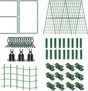 Trellis for Climbing Plants Outdoor | A Framed Arch Trellis Metal Climbing Plant Support - Gardening Grow Support Frame for Tomato Cucumber Flower Grape Fruit Beans