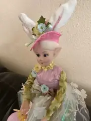 Ester Spring Bunny Elf 20" Sitter Posable By Cynthia Rowley NWOT
