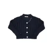 [MARNI] MARNI Distressed effect cotton cardigan Kids 14Y 14Y Blue