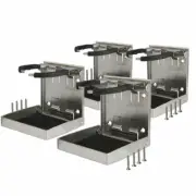 4X Folding Drink Holder Stainless Steel Cup Holder Marine Boat Accessories