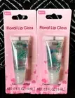 2pk B PURE FLORAL COCONUT SCENTED CLEAR SHINE FULL LIP GLOSS HYDRATING LIPGLOSS