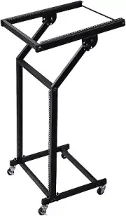 Rolling DJ Mixer Stand Stage Cart Adjustable Rack Mount Studio Equipment Music P