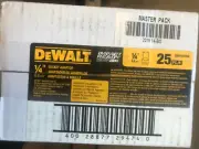 25-PACK NEW Dewalt 1/4" Socket Adaptors, 1/4" Hex to 1/4" Square