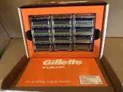 (36 pcs) Gillette Fusion5 Mens Razor Blade Refills,Lubrastrip,Comfortable Shave