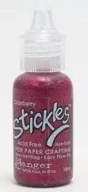 Cranberry Stickles Glitter Glue .5oz