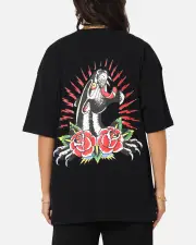 [ED HARDY] Ed Hardy Panther Ray T-shirt Black - Size 2XL 2XL Black