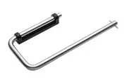 New Bradley Partition 5294 Double Toilet Roll Holder - Silver 245Mm W X 104Mm H