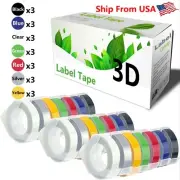 (7-Color 3-set) LabelTape 3D used for Motex E-101 E-303 Label Makers