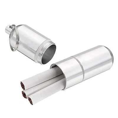 Cigarette Case Mini Small Metal Cigarette Holder for Men and Women, Unique Round