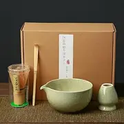 Luikyei Matcha Set - Matcha Whisk (Chasen), Whisk Holder, Matcha Bowl, Traditional Scoop (Chashaku)- The Perfect Bamboo Matcha Kit to Prepare a Traditional Cup of Japanese Matcha Tea