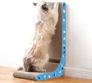 L Shape Cat Scratcher 26.8" Scratch Pad Wall Mounted Vertical Scratching Board