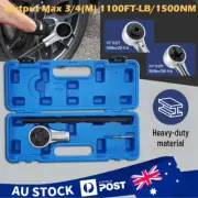 Torque Multiplier Wrench Fit Field Automotive Plumbing 1100 Foot-Pound 1500NM