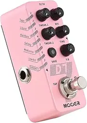 Oimzzr Guitar Delay Pedal Electric Guitar Effects Pedal 6 Delay Effects True Bypass Metal Shell DC 9V 6.35mm Input/Output Interface Supports Tempo Fast Tracking and Over Functions Guitar Delay